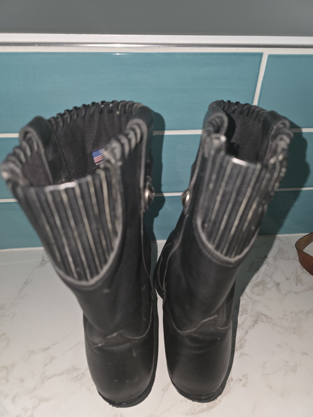Harley-Davidson Black Leather Women's Western Boots with Concho Accent - Picture 7 of 16